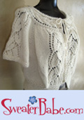 FLutter Sleeved BLousy Top-down Cardigan Knitting Pattern